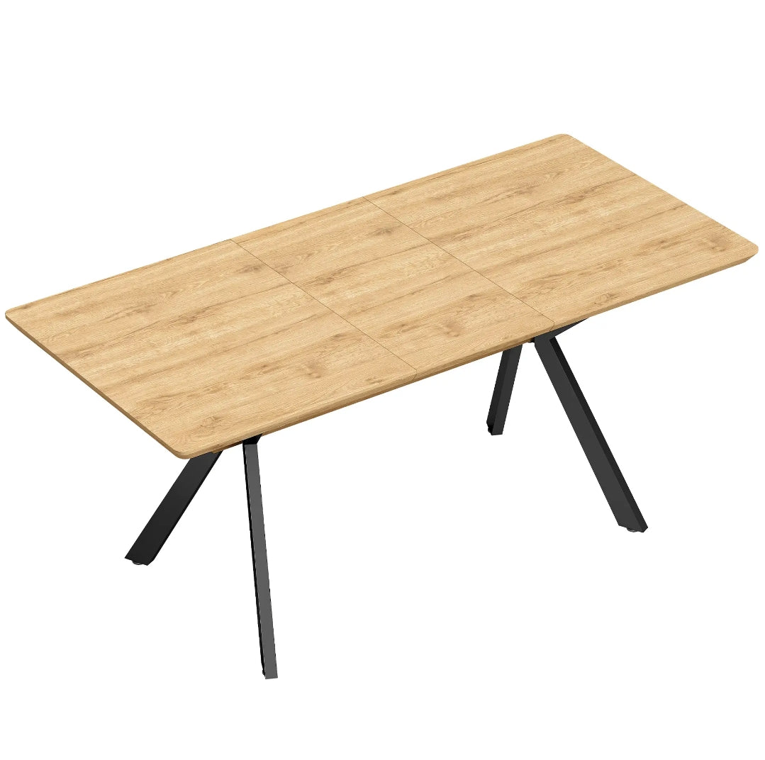 Mesa Comedor Extensible 130-170 cm Roble y Negro | MooM Decó