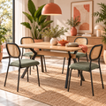 Mesa Comedor Extensible 130-170 cm Roble y Negro | MooM Decó