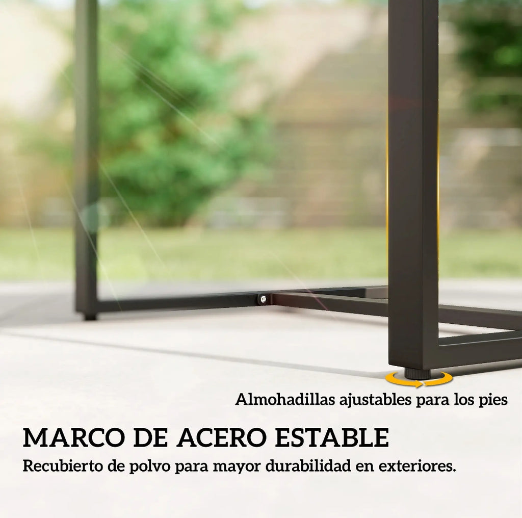Conjunto de Jardín de Ratán con 2 Sillas y Mesa Auxiliar | Terraza y Balcón | MooM Decó
