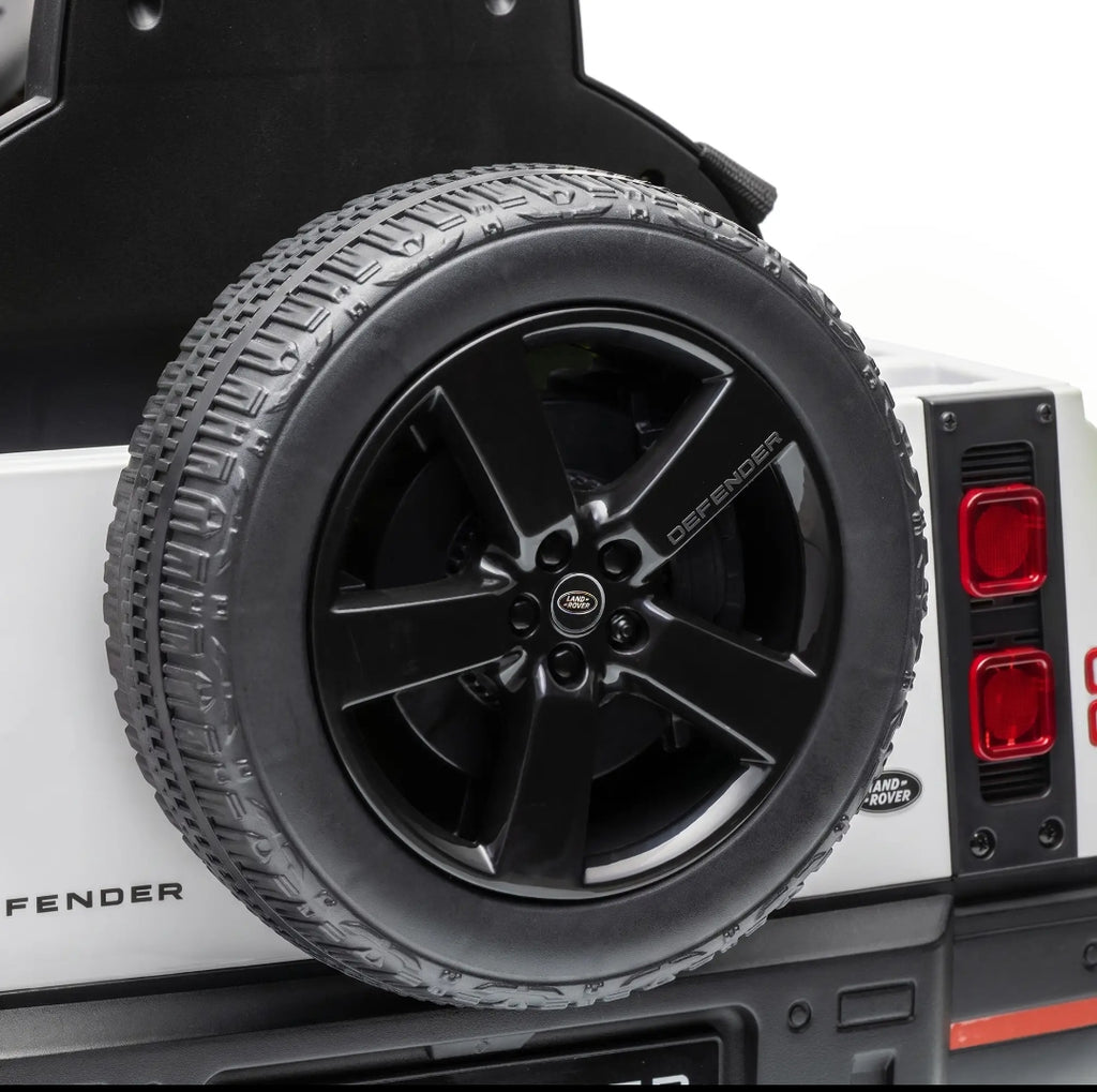 Coche Eléctrico Infantil Land Rover Defender 12V Blanco | MooM Decó