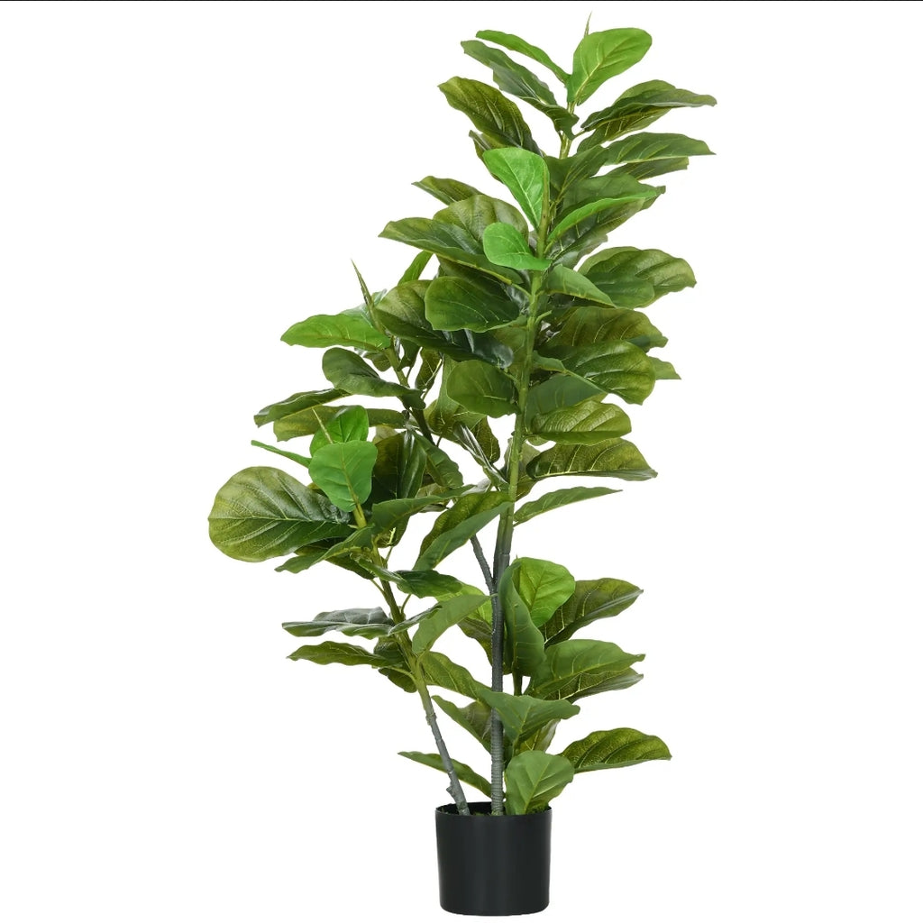 Plantas Artificiales Ficus 110 cm Pack de 2 con Maceta | Decoración Natural