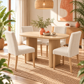 Mesa de Comedor Ovalada Roble 120 cm para 4 | MooM Decó