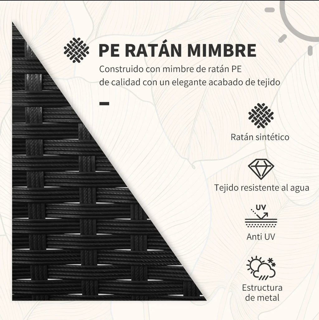 OFERTA HOY Conjunto terraza ratán
