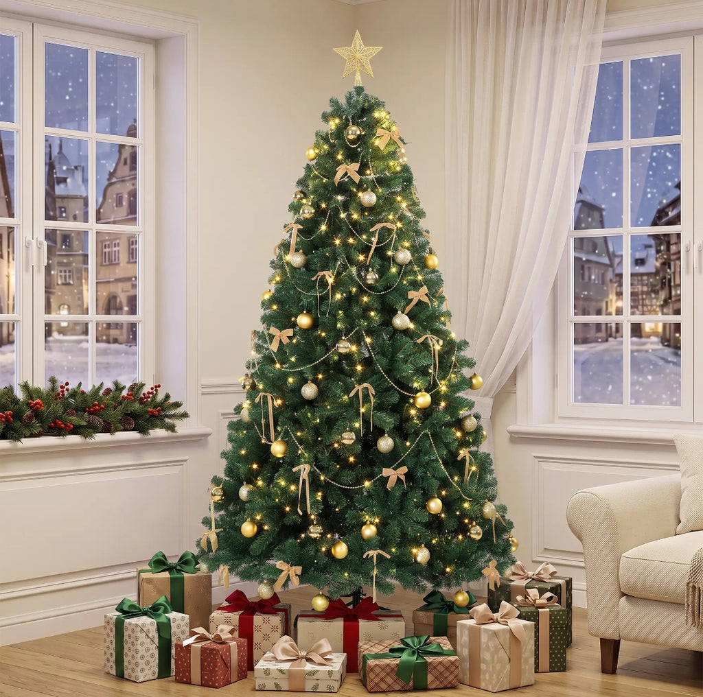 Árbol de Navidad 230 cm con Luces LED y Adornos | MooM Decó