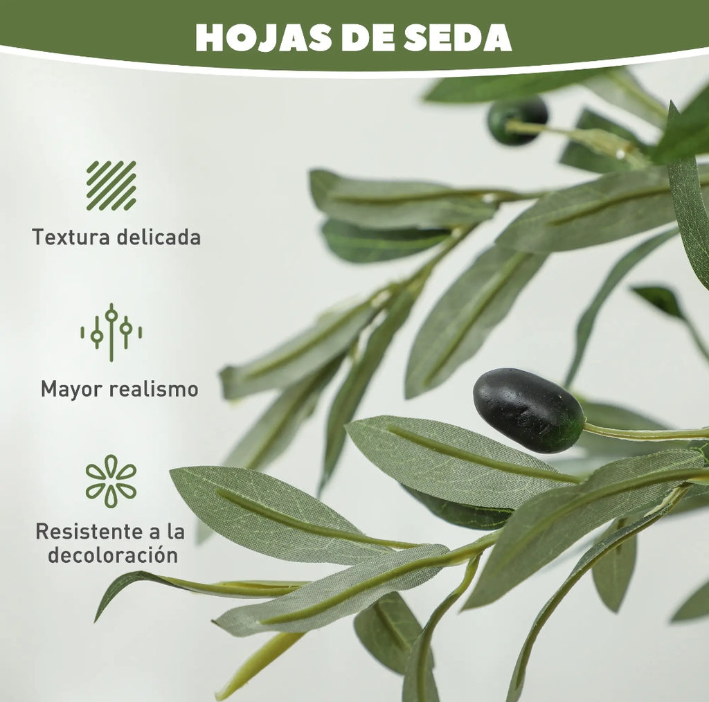 Olivo Artificial Realista de 150 cm con Maceta | MooM Decó
