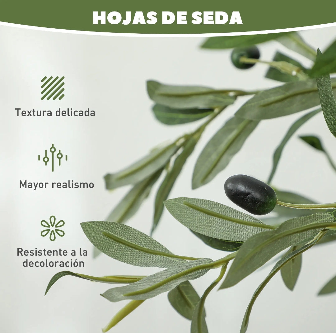 Olivo Artificial Realista de 150 cm con Maceta | MooM Decó