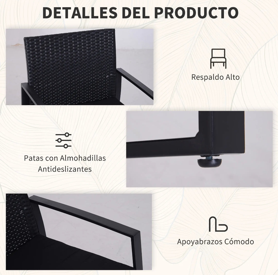 OFERTA HOY Conjunto terraza ratán