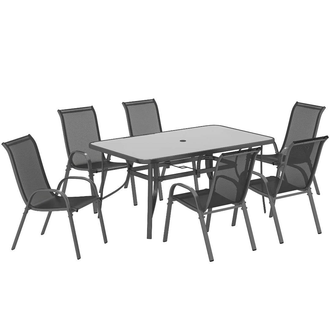 Conjunto mesa exterior y sillas CALPE