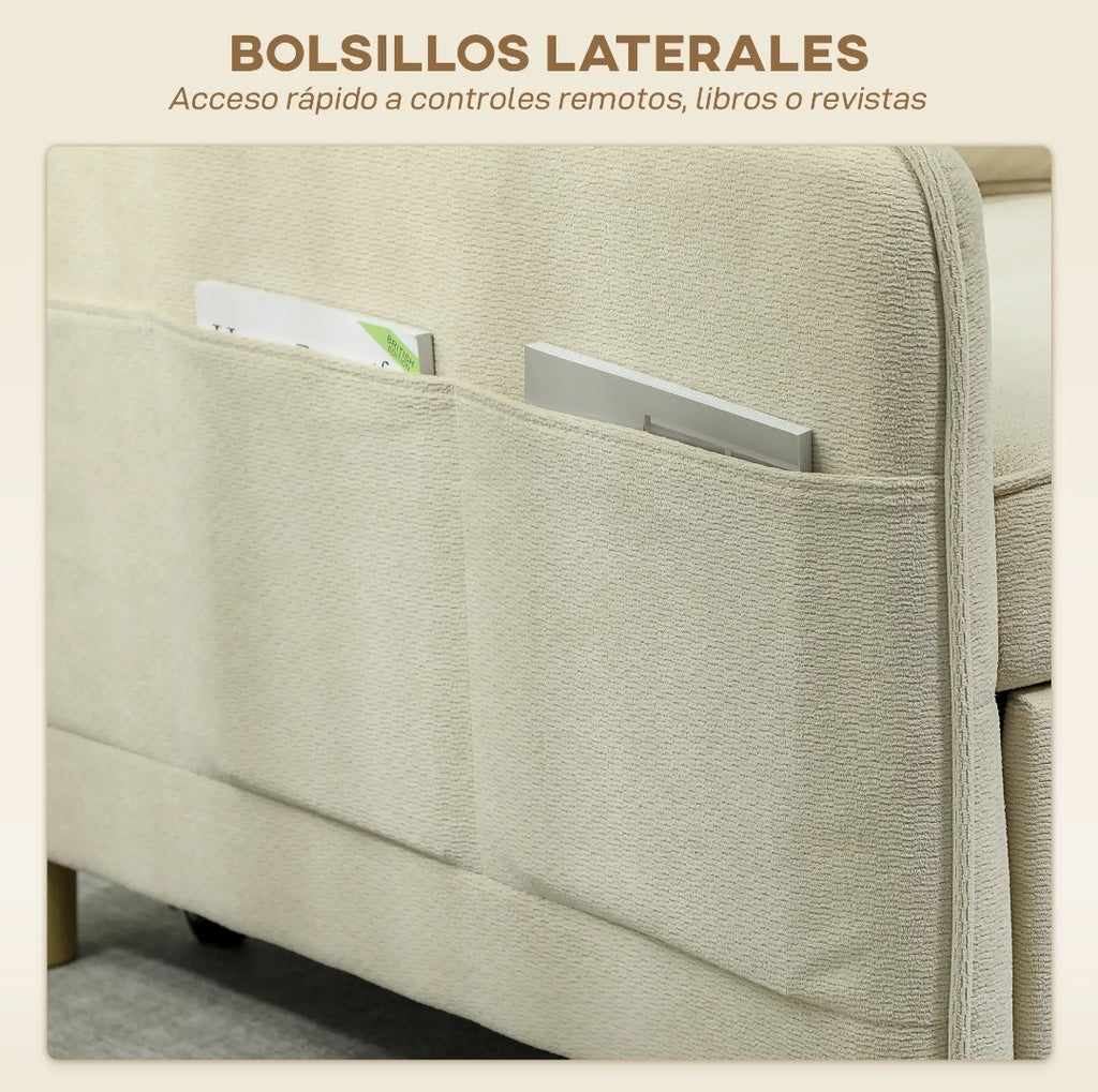 Sillón Cama Individual 3 en 1 Verde Oscuro 180 cm | MooM Decó
