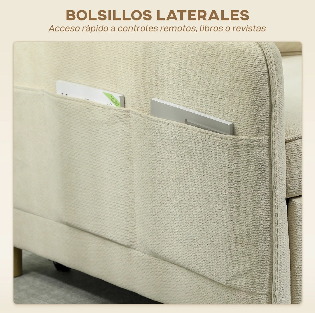 Sillón Cama Individual 3 en 1 Verde Oscuro 180 cm | MooM Decó