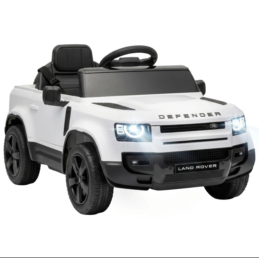 Coche Eléctrico Infantil Land Rover Defender 12V Blanco | MooM Decó