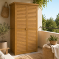 Armario Exterior de Madera para Jardín con Estantes 160 cm | MooM Decó