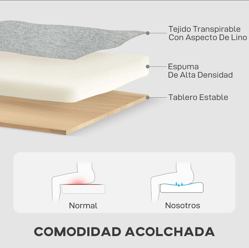 Sofá Cama Chaise Longue Reversible con Arcón Gris | MooM Decó