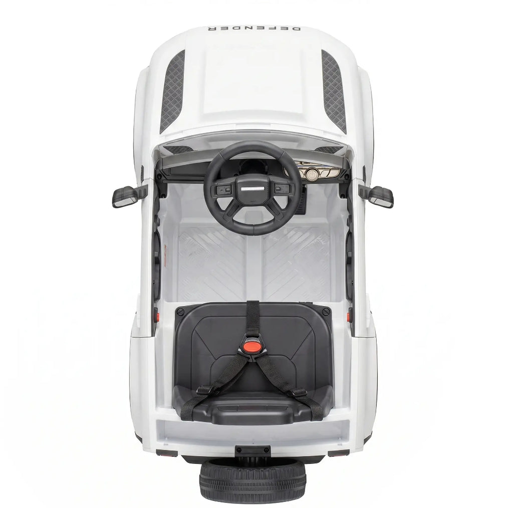 Coche Eléctrico Infantil Land Rover Defender 12V Blanco | MooM Decó