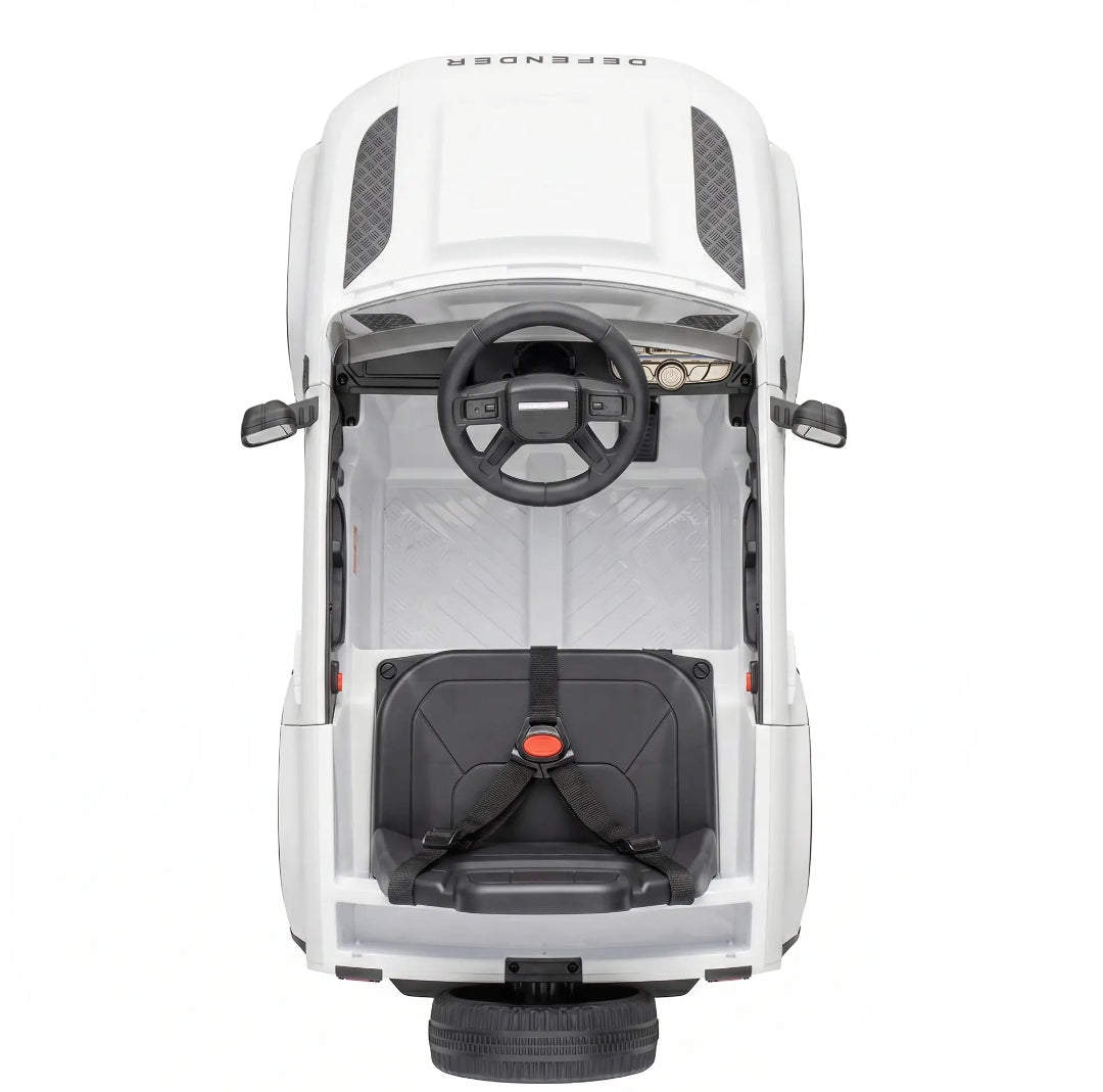 Coche Eléctrico Infantil Land Rover Defender 12V Blanco | MooM Decó