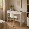 Escritorio Moderno Blanco 105 cm con Estructura Metálica | MooM Decó