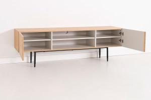 Mueble TV Kalmar Roble Natural y Aquamarina | MooM Decó