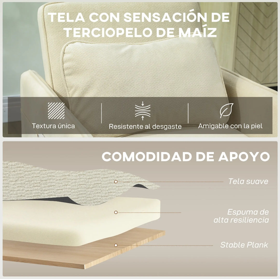 Sillón Cama Individual 3 en 1 Verde Oscuro 180 cm | MooM Decó