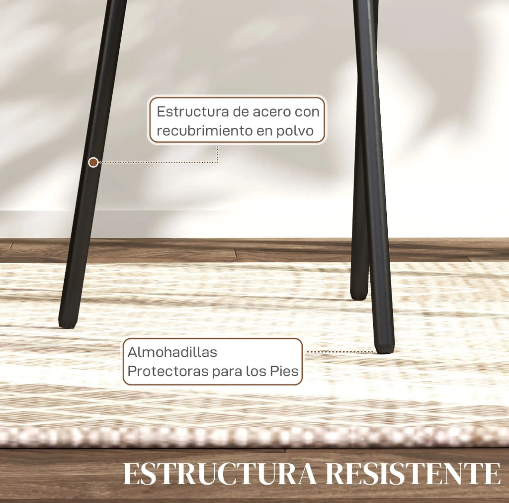 Pack 2 Sillas de Comedor Ratán y Verde Estilo Boho | MooM Decó