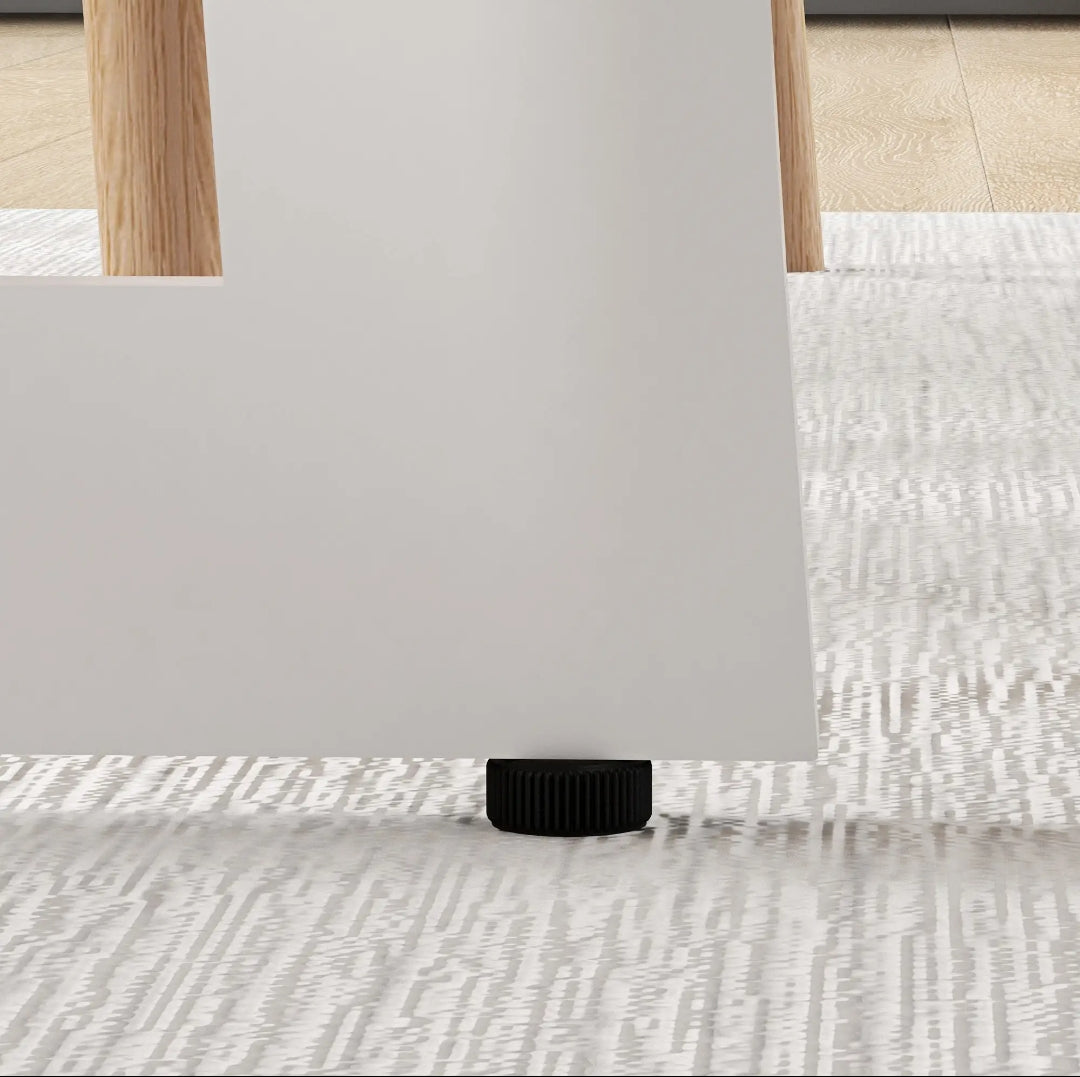 Mesa Redonda Ø80 cm Roble Natural y Blanco | MooM Decó