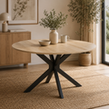 Mesa de Comedor Redonda Plegable Ø110 cm para 2-6 Personas | MooM Decó