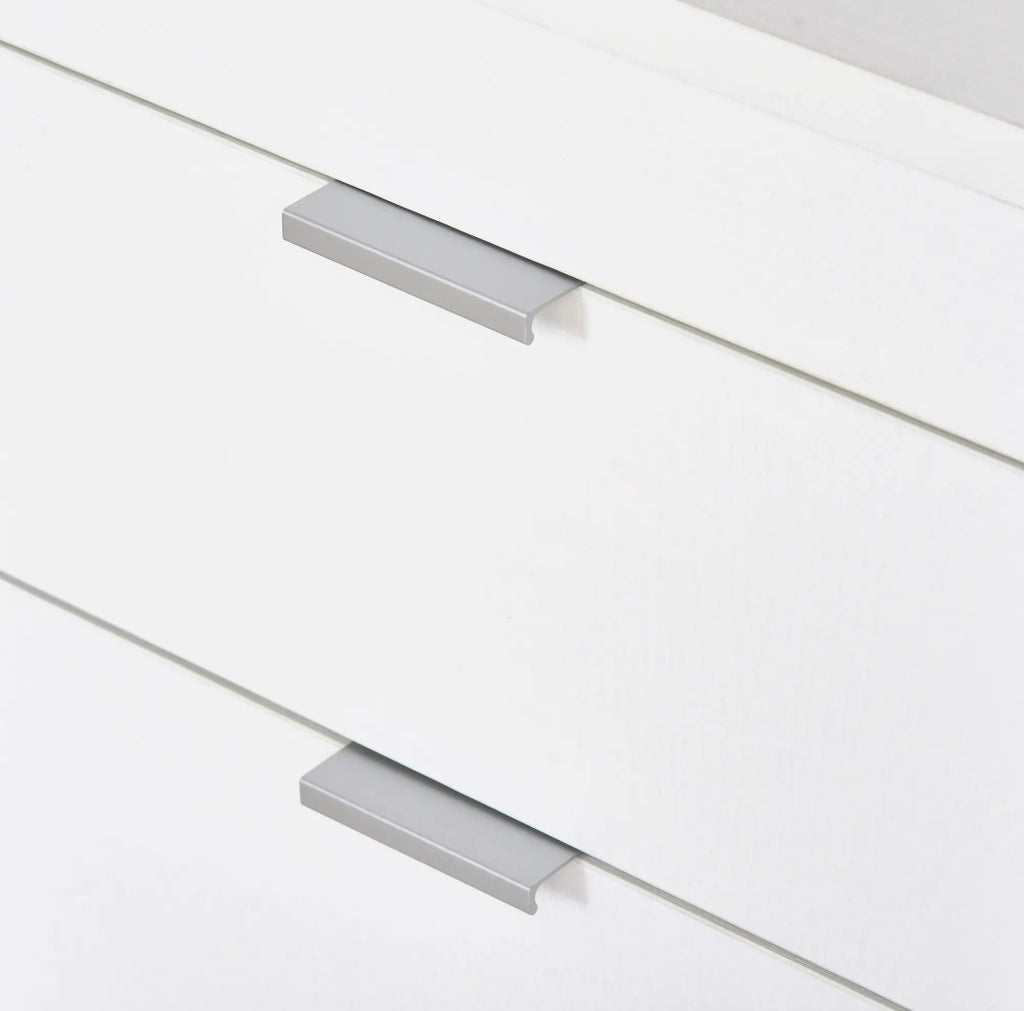 Escritorio Moderno Blanco con Cajón y Armario 112,5 cm | MooM Decó