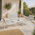 Conjunto de Jardín Exterior 4 Piezas con Sofá, 2 Sillones y Mesa | MooM Decó