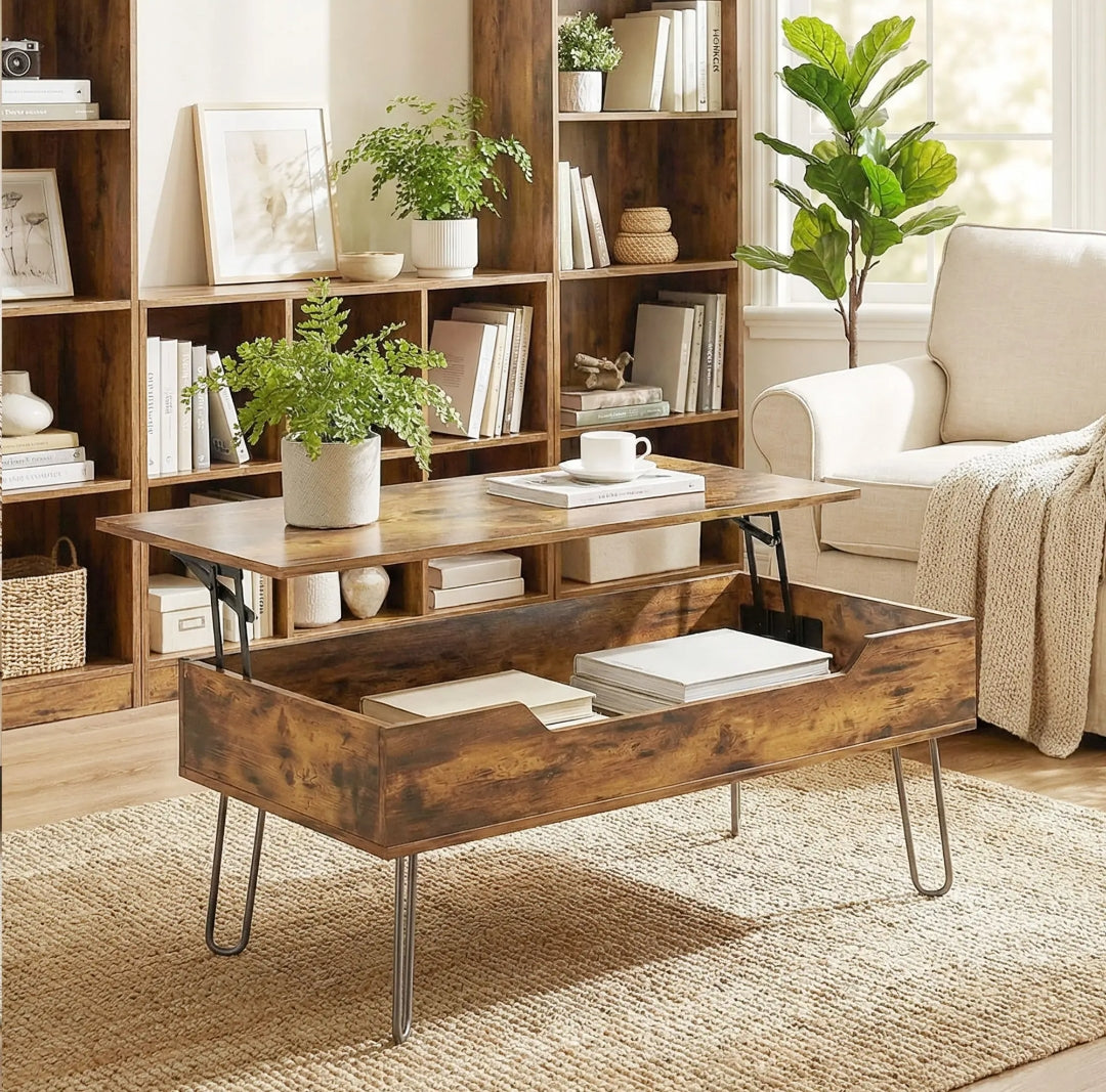 Mesa de Centro Elevable 95 cm con Almacenamiento | MooM Decó