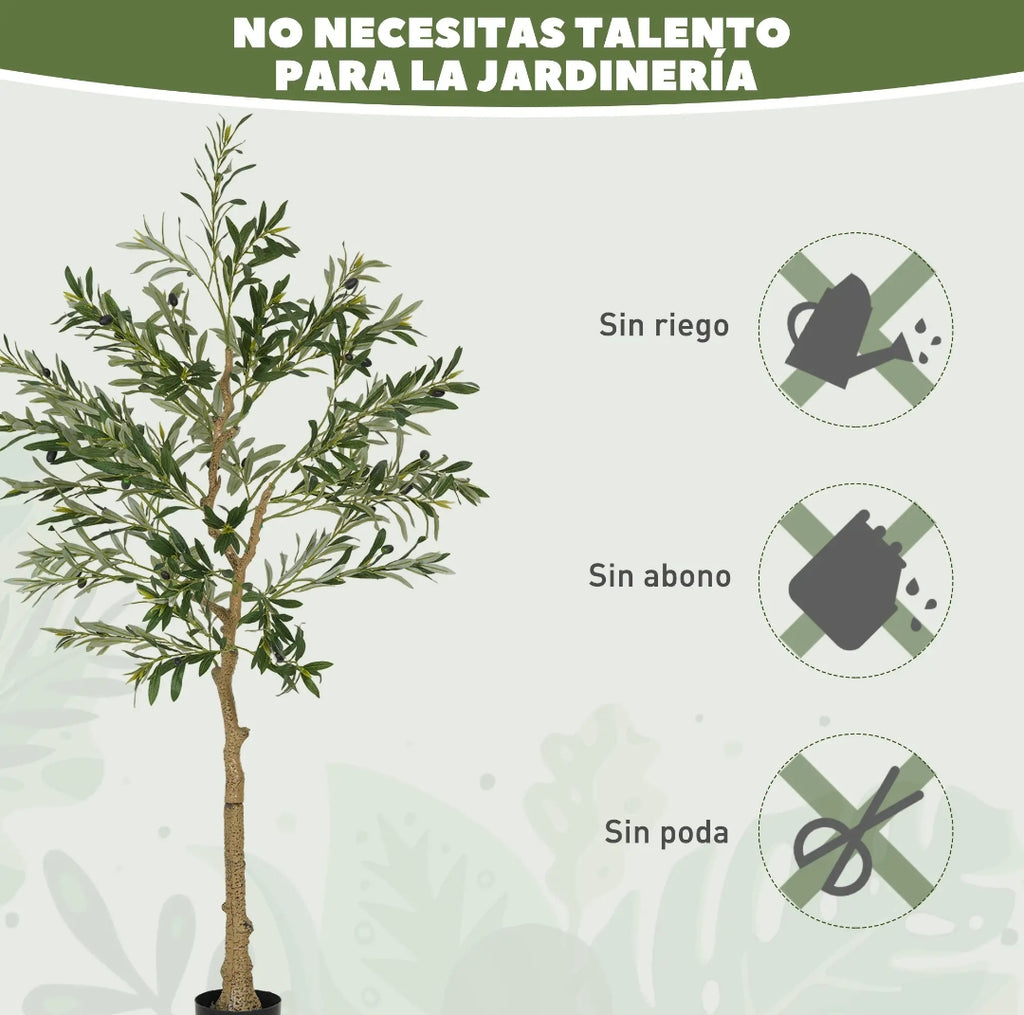 Olivo Artificial Realista de 150 cm con Maceta | MooM Decó