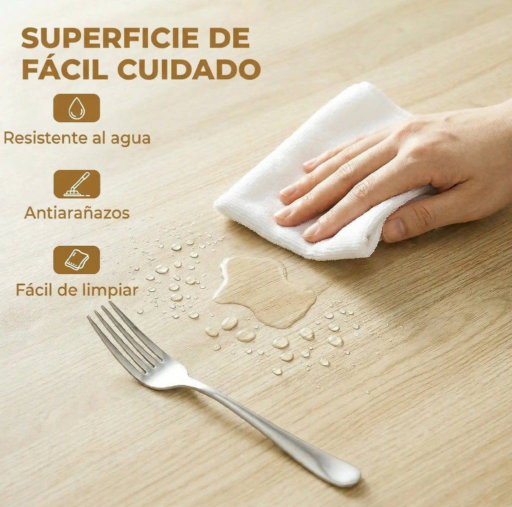 Mesa de Comedor Redonda Plegable Ø110 cm para 2-6 Personas | MooM Decó