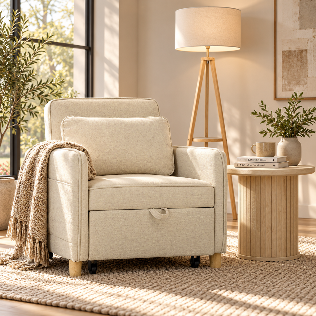 Sillón Cama Individual 3 en 1 Verde Oscuro 180 cm | MooM Decó