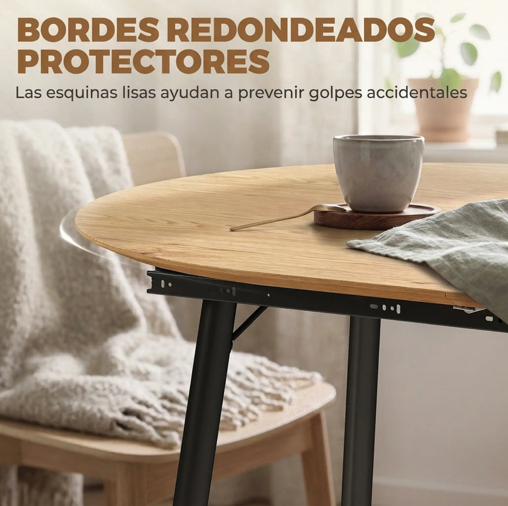 Mesa de Comedor Extensible Ovalada 120-160 cm Roble | MooM Decó
