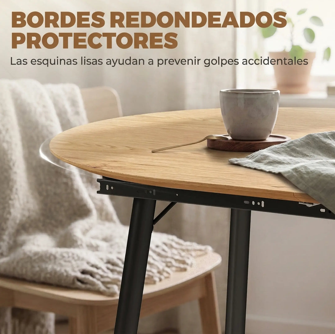 Mesa de Comedor Extensible Ovalada 120-160 cm Roble | MooM Decó