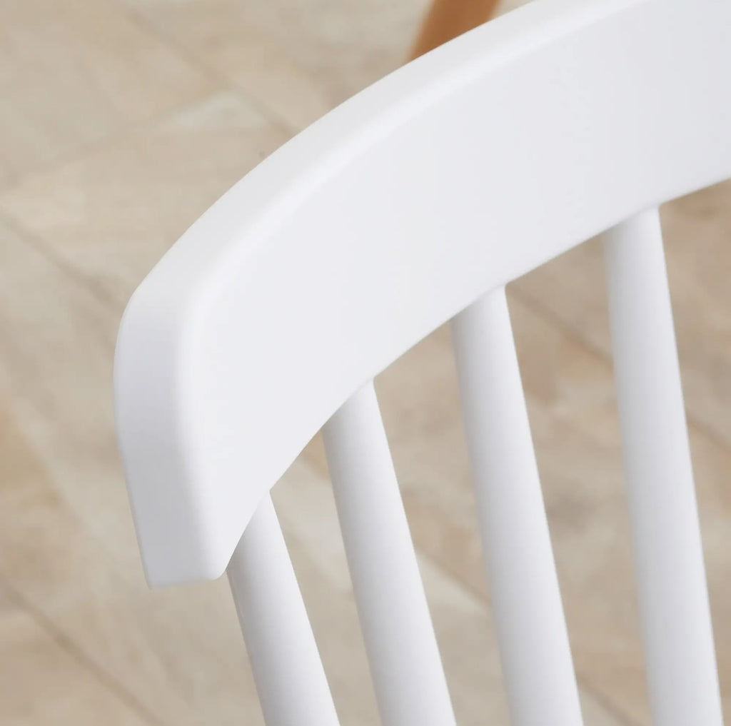 Pack 4 Sillas de Comedor Nórdicas Blancas y Madera | MooM Decó