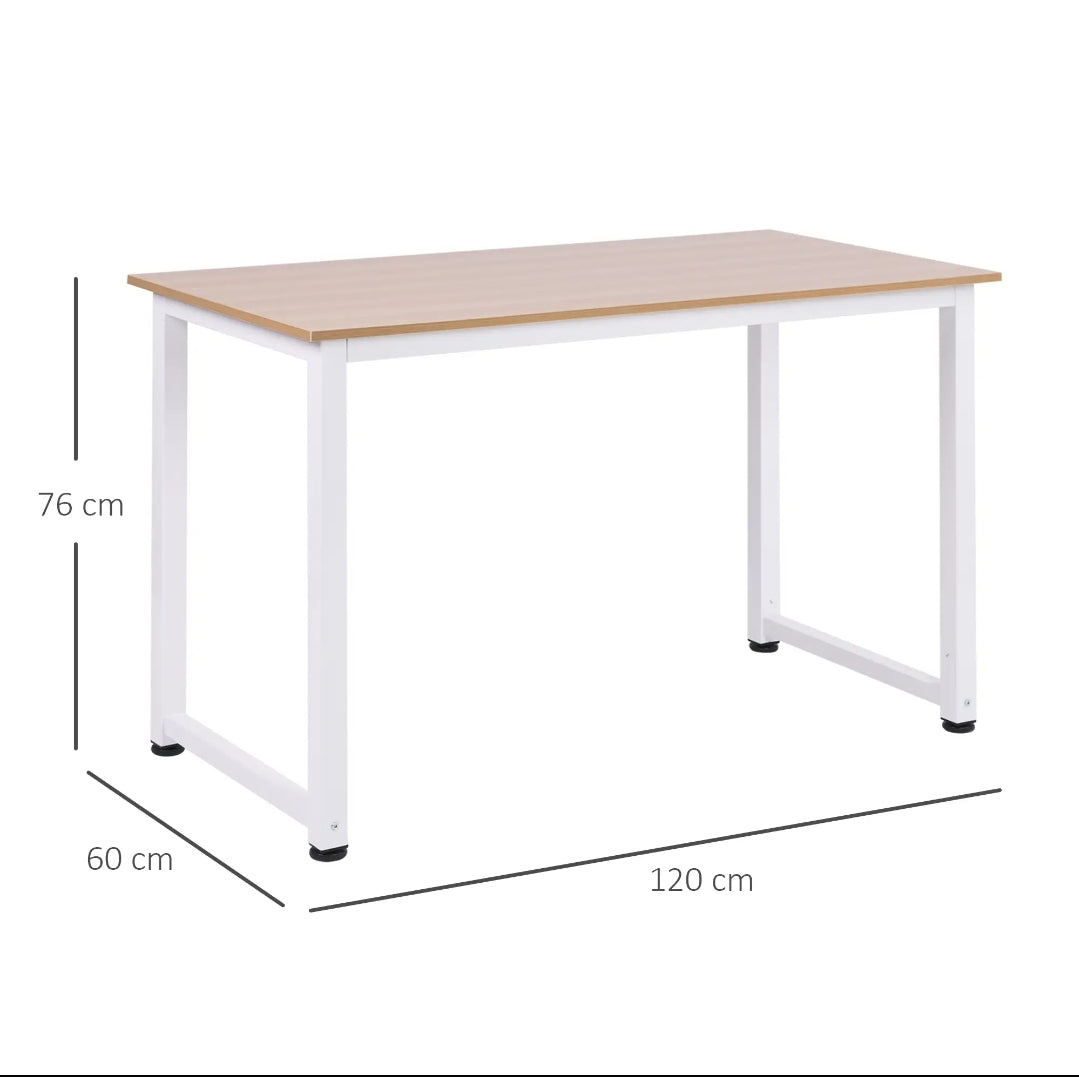 Escritorio Blanco 120x60 cm con Patas Ajustables | MooM Decó