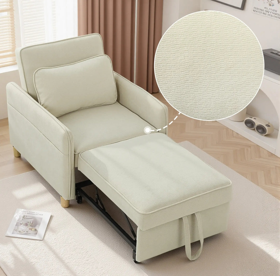Sillón Cama Individual 3 en 1 Verde Oscuro 180 cm | MooM Decó